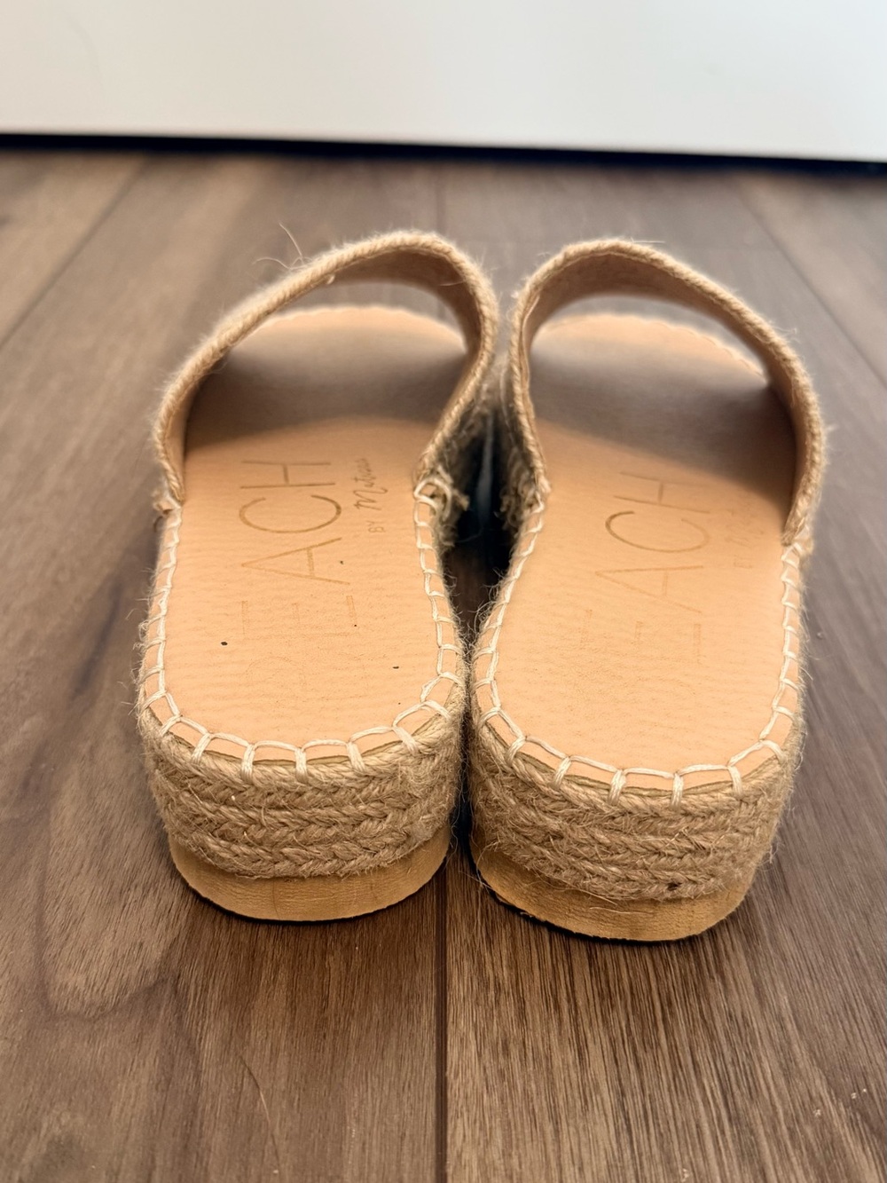 Beach by Matisse Espadrille Slide Sandals Natural Jute Size 7 - Picture 6 of 6